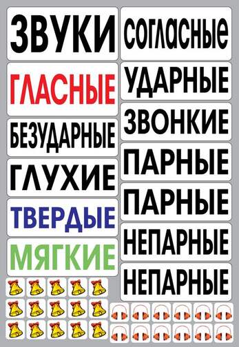 Набор магнитных карточек "Звуки" (Арт. 2028)