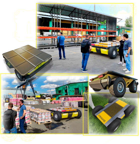 Ровер DH:FRAME 150 в сборе (basic AGV platform + onboard electronics)